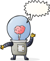 cartoon robot cyborg with speech bubble png