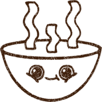 Hot Soup Charcoal Drawing png