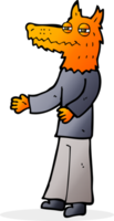 Cartoon-Fuchs-Mann png