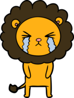 cartoon crying lion png