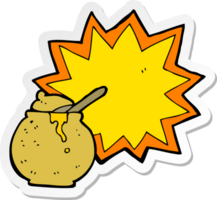 sticker of a amazing honey png