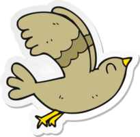 Aufkleber eines Cartoon-Vogels png