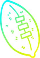 cold gradient line drawing of a cartoon football png