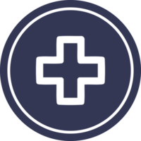une addition symbole circulaire icône symbole png