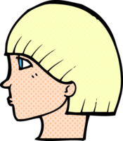 cartoon side profile face png