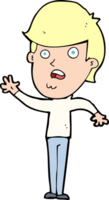 cartoon unhappy boy png