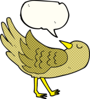 drawn comic book speech bubble cartoon bird png