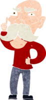 desenho animado velho irritado png