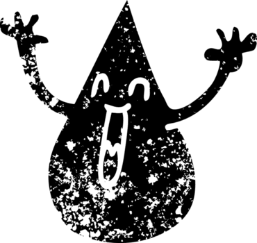 Linie Zeichnung Karikatur Blut Tröpfchen betrübt Symbol png