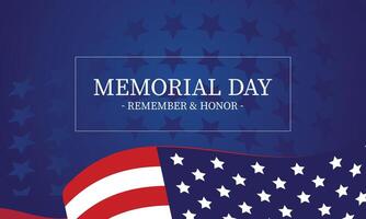 Memorial day banner design template vector