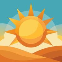 Abstract polygonal sun logo design, Solar sunburst icon. Geometric triangle shapes vector