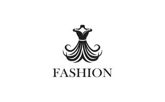 Moda logo diseño modelo adecuado para ropa marcas, boutiques, Moda blogs, vestir sitios web, diseñador portafolios, Al por menor tiendas, y relacionado con la moda negocios vector