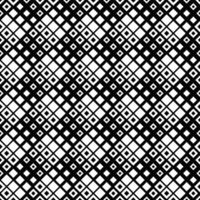 Black and white geometrical square pattern background design vector