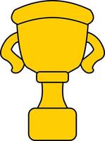 Trophy cup, award icon vector