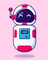 Cute cartoon robot. Artificial Intelligence. Robot assistant. illustration. vector