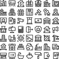 Real Estate House Home Icon Set. Perfect for user interface, new application vector