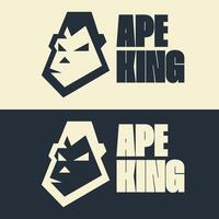 Ape king logo vector