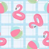 Cute Summer Seamless Pattern Background vector