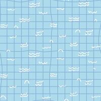 Summer Swimming Pool Seamless Pattern Background vector