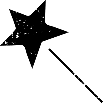 Magia varinha símbolo angustiado ícone png