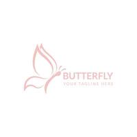 Butterfly logo template. illustration. vector