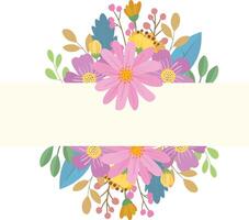 ramos de flores son variado y vistoso, hermosa flores vector