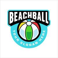 BEACH BALL LOGO DESIGN TEMPLATE vector