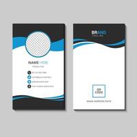 Modern Vertical business card template vector