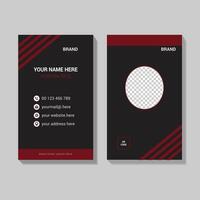 Modern Vertical business card template vector