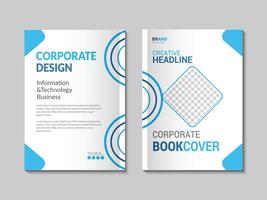 moderno y corporativo libro cubrir diseño vector