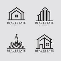 Real estate logo icon . Rent, sale of real estate logo, House cleaning, home security, real estate auction. building logo concept. vector