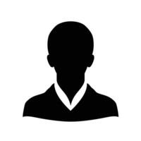 Professional Male Silhouette in Formal Attire vector