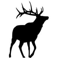 Deer silhouette icons illustration vector