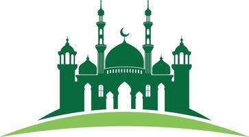 Islamic Mosque icon silhouette illustration vector