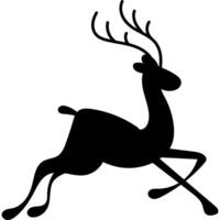 Deer silhouette icons illustration vector