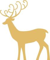 Deer silhouette icons illustration vector