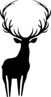 Deer silhouette icons illustration vector