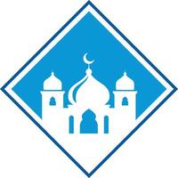 Islamic Mosque icon silhouette illustration vector