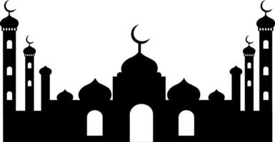 Islamic Mosque icon silhouette design illustration vector