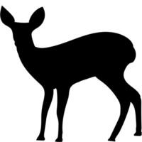 Deer silhouette icons illustration vector