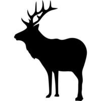 Deer silhouette icons illustration vector