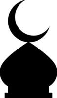 Islamic Mosque icon silhouette illustration vector