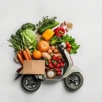 Healthy food photo isolated on white background