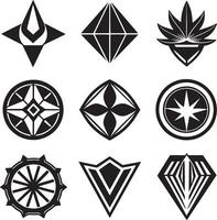 set of icon illustration isolated on white background vector