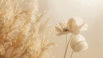 Field poppy landscape, summer background photo