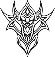 tribal tatuaje diseño ilustración aislado en blanco antecedentes vector