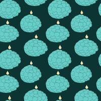 Aromatherapy Seamless Pattern with Candles vector