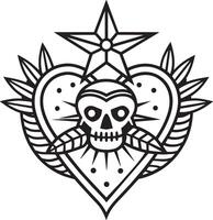 tribal tatuaje diseño ilustración aislado en blanco antecedentes vector