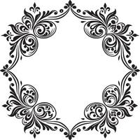 frame with ornament illustration on white background vector