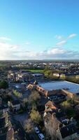 Aerial View of Leighton Buzzard Town of England United Kingdom. March 29th, 2024 video